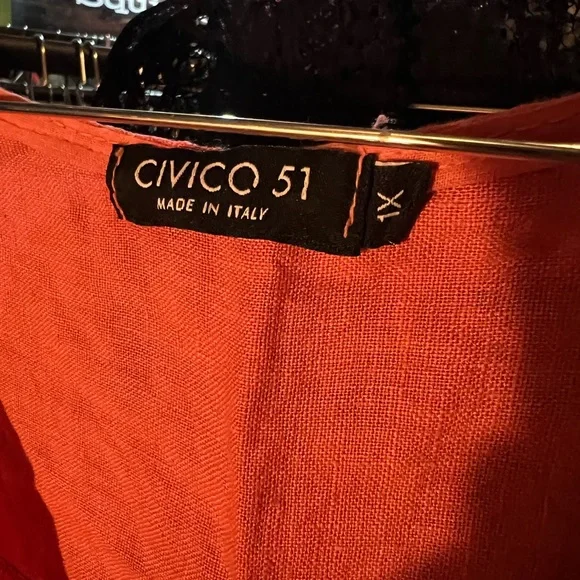Women's peach pink Top civico Italy XL - Picture 3 of 4